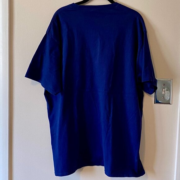 Binary Code Tree Illustration/Print XXL Short-sleeve T-shirt Blue Cotton Soft - Picture 3 of 7